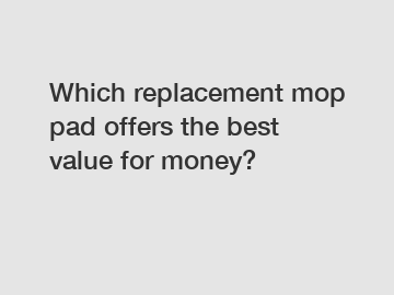 Which replacement mop pad offers the best value for money?