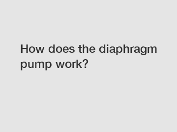 How does the diaphragm pump work?