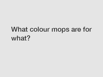 What colour mops are for what?