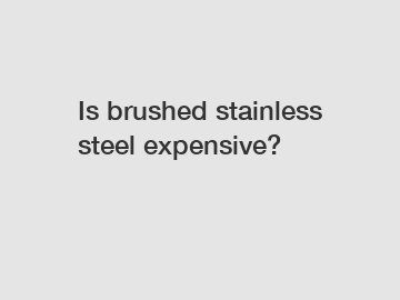 Is brushed stainless steel expensive?