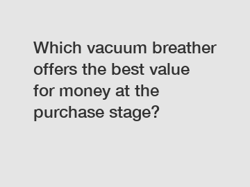 Which vacuum breather offers the best value for money at the purchase stage?