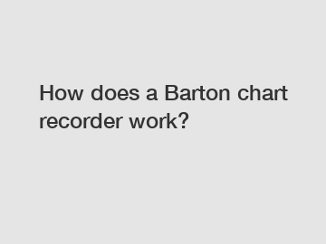 How does a Barton chart recorder work?